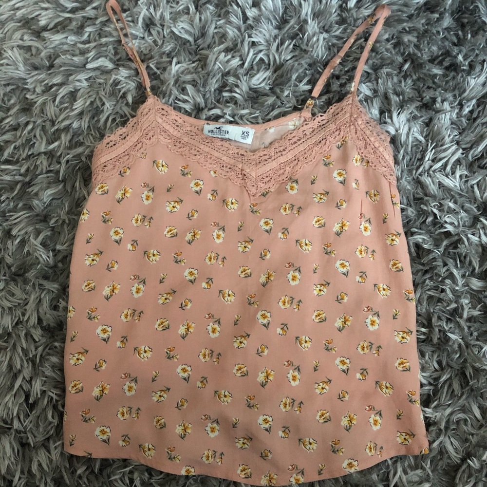 Pink Flowy Tank Top